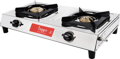 Fogger SHAKTI-2B SS Stainless Steel Manual Gas Stove(2 Burners)
