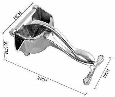 SDE Aluminium Stainless Steel Manual Fruit Juicer Hand Press Juicer Machine Home Made Orange, Watermelon, Lemon Juice Instant Guest Serving Drink Juicer in Home Hand Juicer(Silver)
