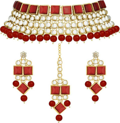 CATALYST Alloy Copper Red Jewellery Set(Pack of 1)