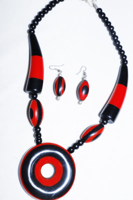 shaoncreation Fabric Black Jewellery Set(Pack of 1)