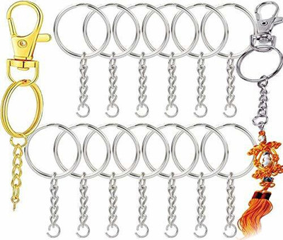 DIY Crafts 5 Sets 20 Pcs - 50 Sets 200 Pcs, Metal Split Keychain Ring Parts Key Chains with 25mm Open Jump Ring and Connector - Make Your Own Key Ring (20 Sets 80 Pcs, KC Gold) Key Chain DIY Crafts 5 Sets 20 Pcs - 50 Sets 200 Pcs, Metal Split Keychain Ring Parts Key Chains with 25mm Open Jump Ring and Connector - Make Your Own Key Ring (20 Sets 80 Pcs, KC Gold) Key Chain