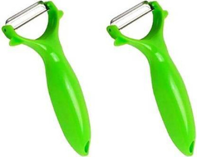 Asra Collections Multi peeler Y Shaped Peeler(Green Pack of 2)