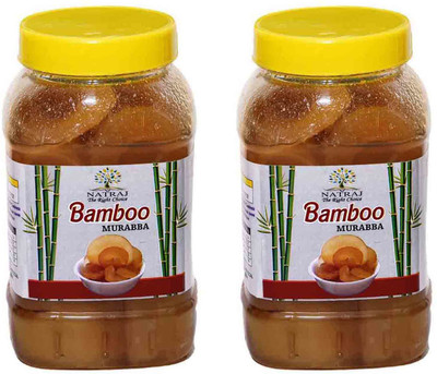 NATRAJ The Right Choice Bans/Bamboo Murabba, (Pack of 2 x 1 kg Each) Helps In Height Growth Bans Ka Murabba Saver Pack=2Kg Bamboo Murabba(2 x 1000 g)