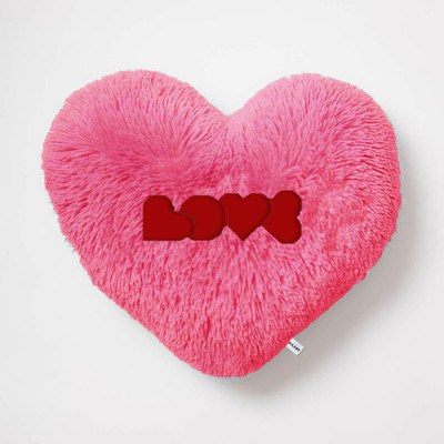Catchyx Cart Microfibre Solid Cushion Pack of 1(Pink & Red)