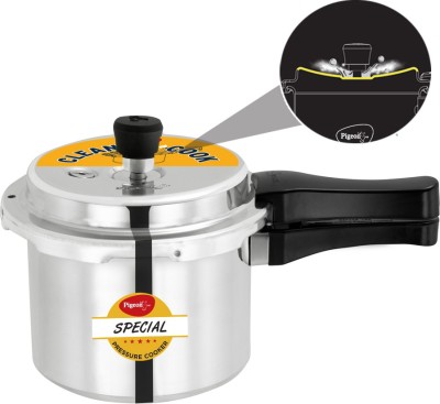 Pigeon Special Spill Free Clean Cook Induction Bottom Aluminium Pressure Cooker 3 L Outer Lid Induction Bottom Pressure Cooker(Aluminium)