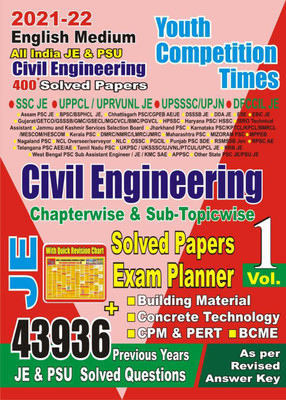 (English Medium)Civil Engineering Chapter-Wise Solved Papers/Exam Planner Vol 1 With Formula Chart(Paperback, yctbooks)