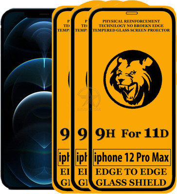 SEVEN7STAR Edge To Edge Tempered Glass for Apple iPhone 12 Pro Max(Pack of 3)