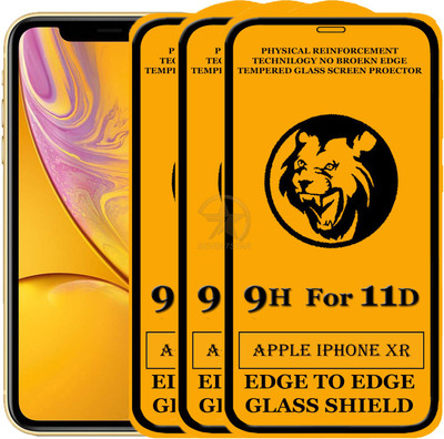SEVEN7STAR Edge To Edge Tempered Glass for Apple iPhone XR(Pack of 3)