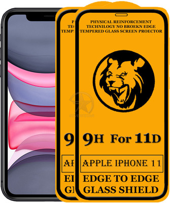 SEVEN7STAR Edge To Edge Tempered Glass for Apple Iphone 11(Pack of 2)