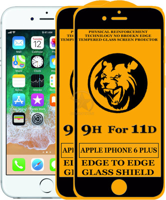 SEVEN7STAR Edge To Edge Tempered Glass for Apple iPhone 6 Plus(Pack of 2)