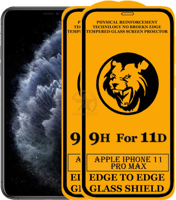 SEVEN7STAR Edge To Edge Tempered Glass for Apple Iphone 11 Pro Max(Pack of 2)