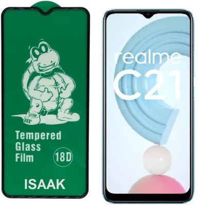 ISAAK Edge To Edge Tempered Glass for Realme C21 18D Tempered Glass(Pack of 1)