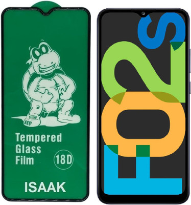 ISAAK Edge To Edge Tempered Glass for Samsung Galaxy F02s 18D Tempered Glass(Pack of 1)