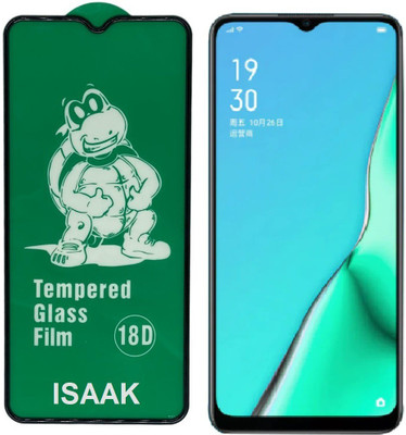 ISAAK Edge To Edge Tempered Glass for OPPO A11 18D Tempered Glass(Pack of 1)