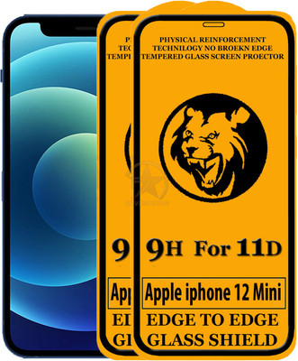 HQ Protection Edge To Edge Tempered Glass for Apple iPhone 12 Mini(Pack of 2)