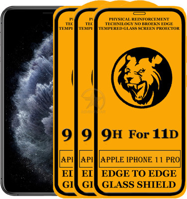 SEVEN7STAR Edge To Edge Tempered Glass for Apple Iphone 11 Pro(Pack of 3)