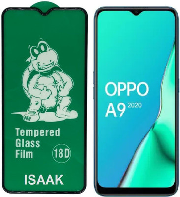 ISAAK Edge To Edge Tempered Glass for OPPO A9 2020 18D Tempered Glass(Pack of 1)