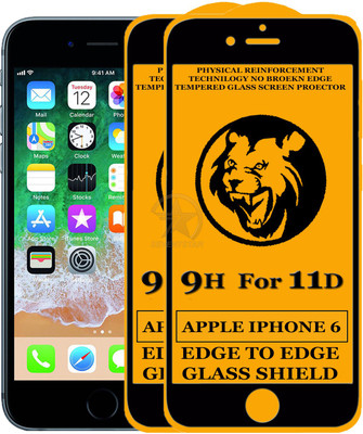 HQ Protection Edge To Edge Tempered Glass for Apple iPhone 6(Pack of 2)