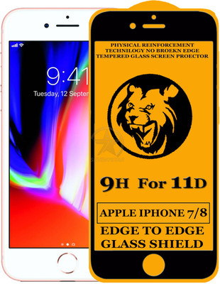 HQ Protection Edge To Edge Tempered Glass for Apple Iphone 8(Pack of 1)
