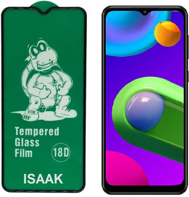 ISAAK Edge To Edge Tempered Glass for Samsung Galaxy M02 18D Tempered Glass(Pack of 1)