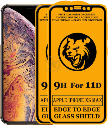 SEVEN7STAR Edge To Edge Tempered Glass for Apple iPhone XS Max(Pack of 2)