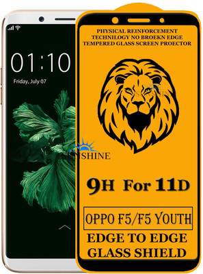 SUNSHINE Tempered Glass Guard for Edge to Edge Tempered Glass For - OPPO F5(Pack of 1)