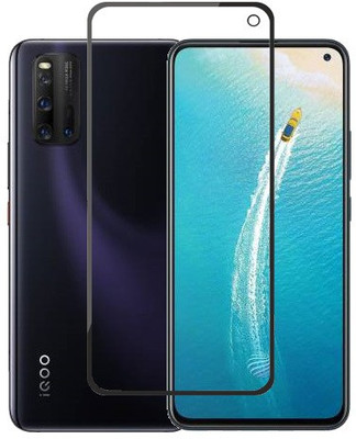 HOBBYTRONICS Edge To Edge Tempered Glass for IQOO 3, IQOO 3 (5G)(Pack of 1)