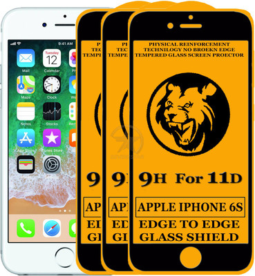 SEVEN7STAR Edge To Edge Tempered Glass for Apple iPhone 6s(Pack of 3)