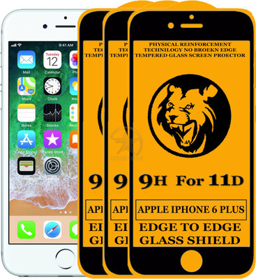 SEVEN7STAR Edge To Edge Tempered Glass for Apple iPhone 6 Plus(Pack of 3)