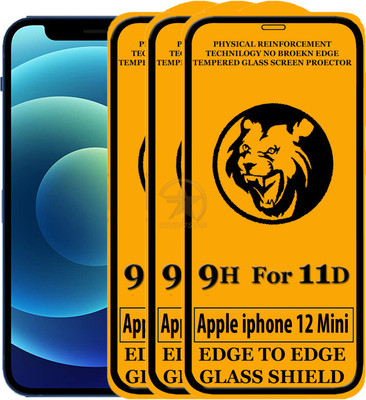 SEVEN7STAR Edge To Edge Tempered Glass for Apple iPhone 12 Mini(Pack of 3)