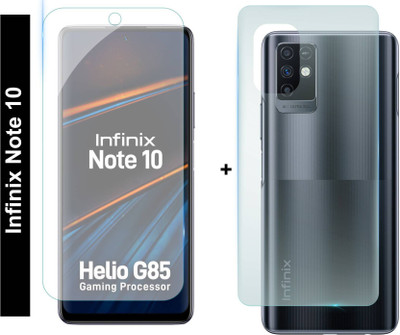FashionCraft Front and Back Tempered Glass for Infinix Note 10(Pack of 2)