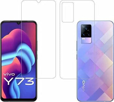 PR SMART Front and Back Tempered Glass for Vivo Y73(Pack of 2)