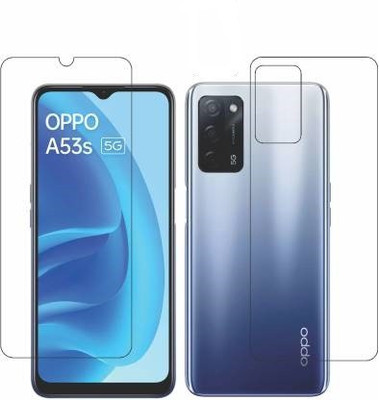 Firstkart Front and Back Tempered Glass for Oppo A53s(Pack of 2)