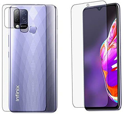 SOLIVAGANT Front and Back Tempered Glass for Infinix Hot 10s(Pack of 2)