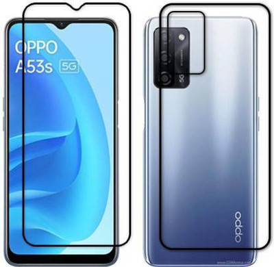 Firstkart Front and Back Tempered Glass for Oppo A53s(Pack of 2)