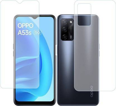 PR SMART Front and Back Tempered Glass for Oppo A53s(Pack of 2)