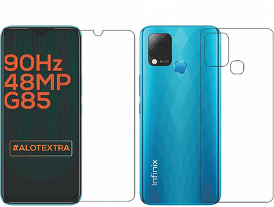 FIRST IMPRESSION Front and Back Tempered Glass for Infinix Hot 10s(Pack of 2)