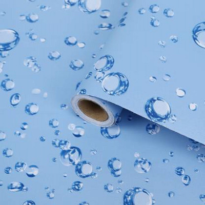 WolTop Abstract Blue Wallpaper(300 cm x 40 cm)