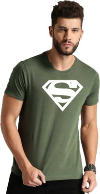 Organic Chics Graphic Print Men Round Neck Green T-Shirt