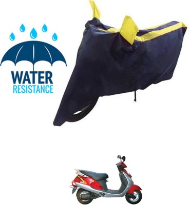 RONISH Waterproof Two Wheeler Cover for Kinetic(Nova EX, Blue, Yellow)