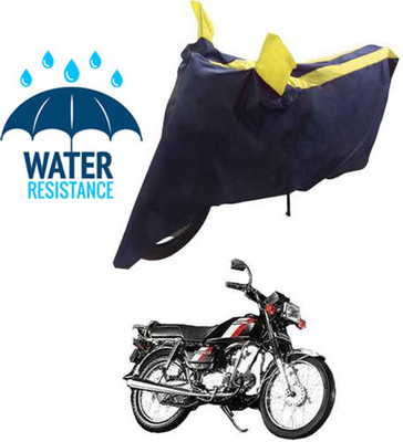 RONISH Waterproof Two Wheeler Cover for Hero(CD 100 SS, Blue, Yellow)