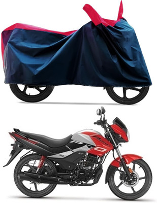 STARIE Waterproof Two Wheeler Cover for Hero(Passion, Black, Red)