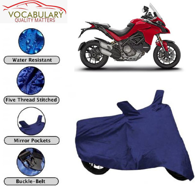MEGA MARTZZ Waterproof Two Wheeler Cover for Ducati(Multistrada 1260, Blue)