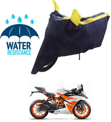 RONISH Waterproof Two Wheeler Cover for KTM(RC 200, Blue, Yellow)