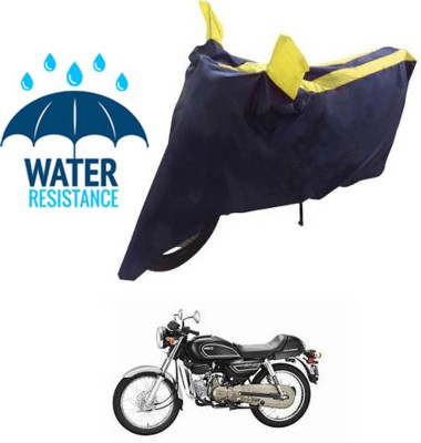 RONISH Waterproof Two Wheeler Cover for Hero(Splendor Pro Classic, Blue, Yellow)