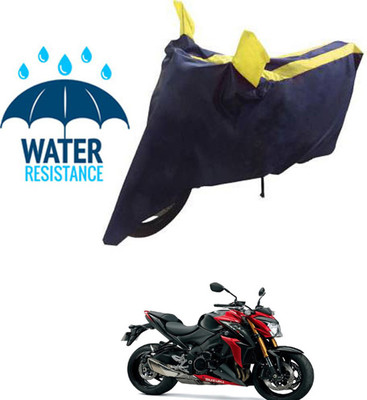 RONISH Waterproof Two Wheeler Cover for Suzuki(GSX S1000, Blue, Yellow)