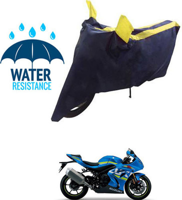 RONISH Waterproof Two Wheeler Cover for Suzuki(GSX R1000, Blue, Yellow)