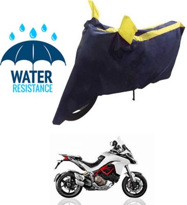 RONISH Waterproof Two Wheeler Cover for Ducati(Multistrada, Blue, Yellow)