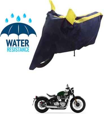 RONISH Waterproof Two Wheeler Cover for Triumph(Bonneville Bobber, Blue, Yellow)