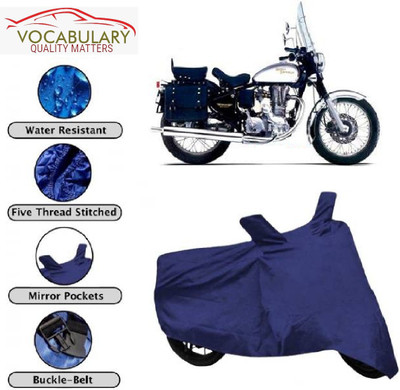 MEGA MARTZZ Waterproof Two Wheeler Cover for Royal Enfield(Machismo 350, Blue)
